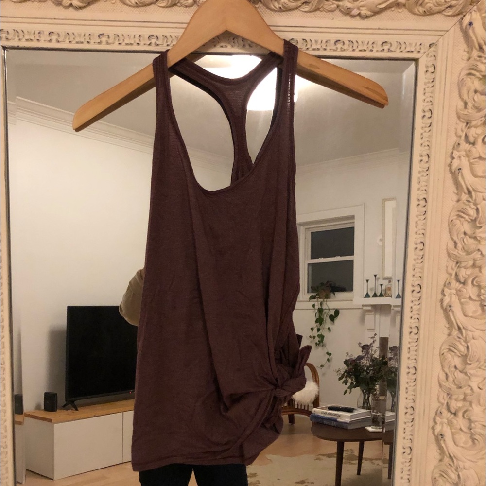 Lululemon Maroon side tie tank